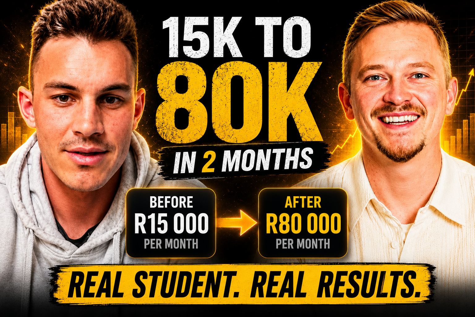 Student result: 15K to 80K in 2 months