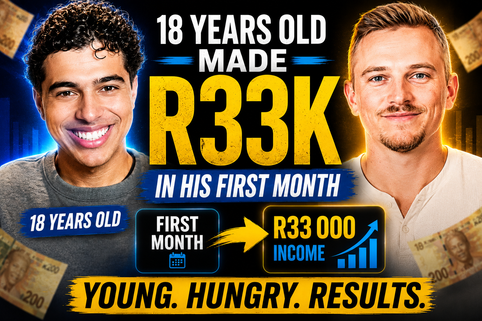 Student result: 18 years old made R33K in his first month
